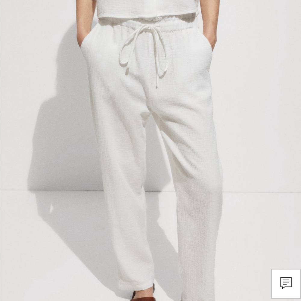Mango Women’s Seersucker Pants